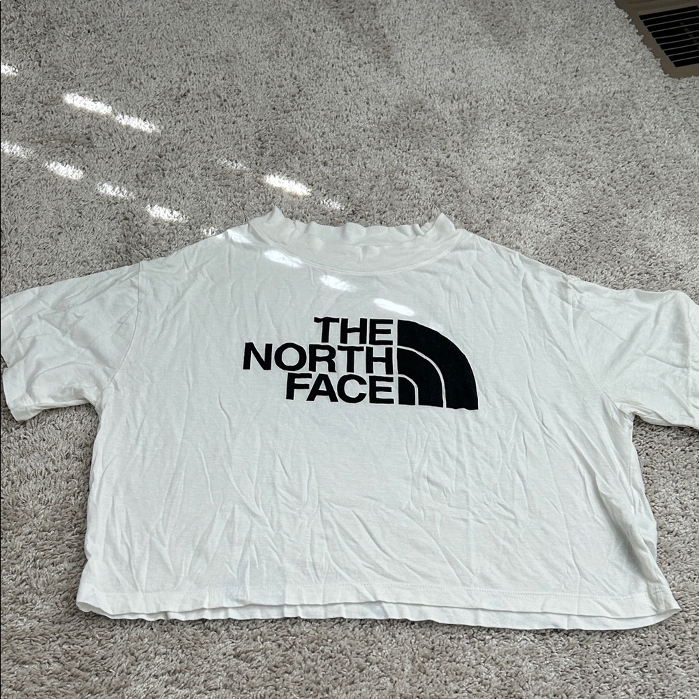 The North Face White Tee with Black Logo